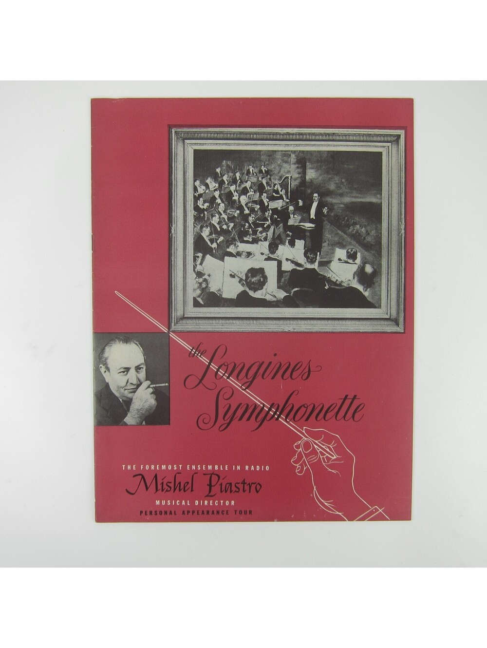 The Longines Symphonette Music Program Mishel Piastro Tour Booklet Vintage 1950s